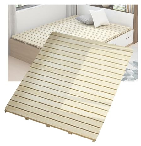 LVLDAWA Tablero Cama Plegable, Tablero Soporte Colchón Madera Maciza Transpirable Alta Resistencia Tablero Cama Rígido Protección Lumbar para Dormitorios Dormitorios(24X75IN)