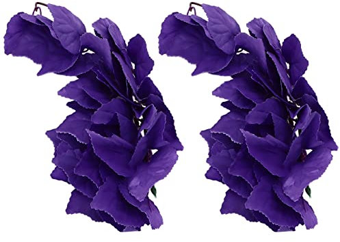 Zoeyilan Lot de 2 Plantes artificielles pour Reptiles, Plantes d'habitat pour Reptiles, Plantes de Terrarium suspendues, Plantes de Terrarium en Plastique réalistes avec ventouses pour