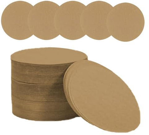 400 filtros de café redondos de 64 mm, papel de filtro de café, filtro de repuesto, filtros de café desechables redondos, filtros de papel de repuesto para preparar té y café