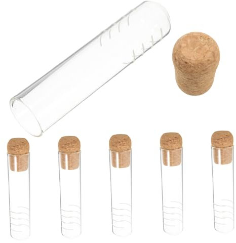 COLLBATH 6piezas Infusores De Vidrio Tapón De Corcho Filtro Transparente Para Tazas y Teteras Accesorios De Té