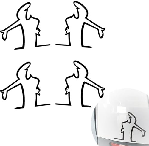 GXGM adesivo Auto Divertenti, Adesivi Per Porte In Vetro, Creativi Personalizzati