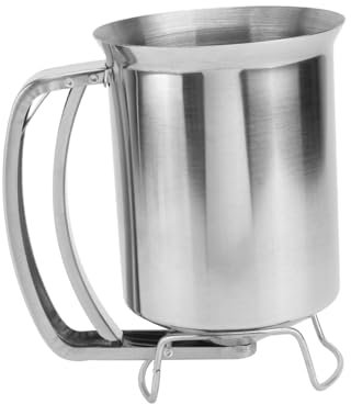 FUNNETOYU Dispensador De Panqueques Inoxidable Utensilio De Cocina Herramienta Para Hornear Separador De Grasa Resistente Al Desgaste