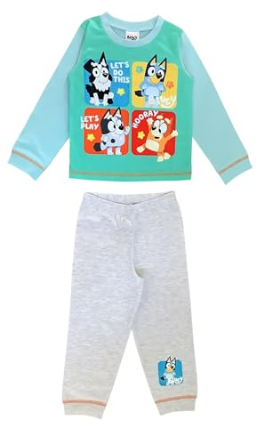 Bluey Boys or Girls Pyjamas, 2 Piece Set featuring, Bingo and Mackenzie, Multicoloured Age 18 Months - 5 Years