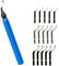 Ergonomic Blue Deburring Tool Set Feature 10 BS1010 Cutter Or 15 Cutter for Smooth Brims Finishing in Various Materials