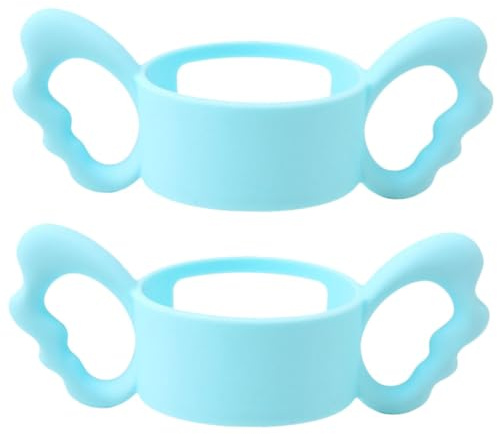 Milisten 2stücke Babyflaschen-fütterungsgriff Rutschfester Griff Für Bequemer Flaschenhalter Aus Gummi Saugflaschengriff Für Ergonomisches Design Für Selbstständiges Trinkenlernen