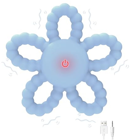 Flintronic Beißring Baby, Baby Zahnen Spielzeug aus Silikon, BPA-frei, Zahnen & Greifring für Babys, für Babys ab 6 Monate, Blau