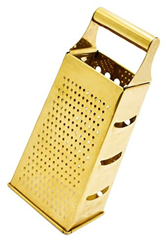 Acero Inoxidable Dorado Rallador Mango Antideslizante Multiusos