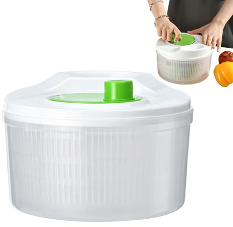 Cesta De Lavado De Verduras - Medias De Frutas De Doble Capa, Tazón De Enjuague De Cocina | Cesta De Secado Manual, Bañera Agotante De Pasta, De Colador De Alimentos Para Ensalada Ber