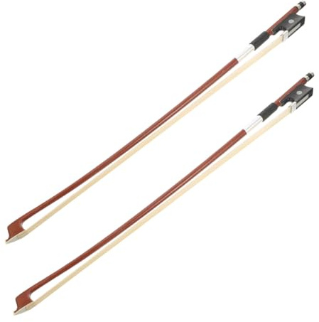 Toyvian 2stücke Geigenbogen-ersatz aus Robustem Holz Praktischer Fiddle-bogen Instrumentenbogen für Schüler und Anfänger Achteckiger Geigenbogen-teil Ersatzgeigenbogen für Übung und Auffüh