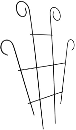 BESTonZON Treillis de Jardin Robuste Noir Support Multifonction pour Plantes Grimpantes Fleurs Légumes et Pots Structure Optimisée pour Jardin Vertical et Espace Réduit