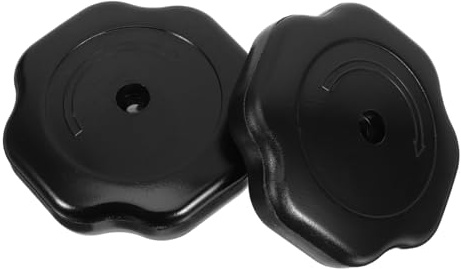 POPETPOP Repuestos Olla Pomos para Tapas de Cocina y Perilla Presión de Plástico Negro, 19mm, 2 Piezas, Fácil de Instalar