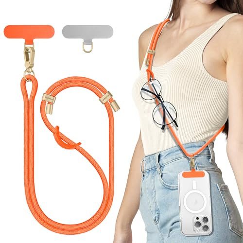 SURPHY Phone Lanyard with Tether Tab, Adjustable Crossbody Phone Strap