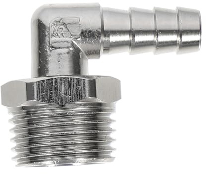 TOPPERFUN Air Hose Kupplung Winkel Kupplung Kupfer Nickel Beschichtet Abriebfest Druckluftschlauch Verbinder für Kompressor und Luftwerkzeuge