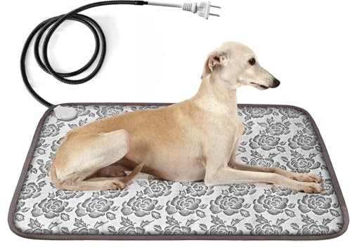 Pet Heating Pad, Constant Temperature Warming Pad For Pets, Cat/Dog Heating Bed No Switch Needed, Temperature Range 80°F-130°F, Chew-Resistant Steel Wire, Suitable For Cats And Dogs For Indoor Use