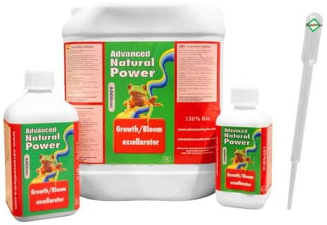 Weedness Advanced Hydroponics Growth/Bloom Excellarator 5 litres – Grow culture d'intérieur Engrais pour substrat Nettoyant terre engrais liquide bio