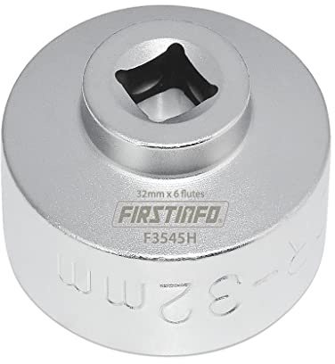 FIRSTINFO F3545H | 3/8 | 32mm | Ölfilterschlüssel | 6 Flûte | für Audi, BMW, Chevrolet, Porsche and Volkswagen