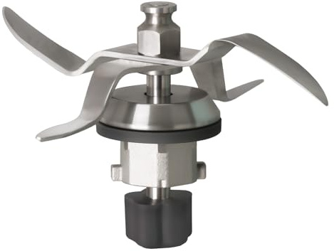 KitchenMod Cuchilla mezcladora de repuesto compatible con Silvercrest Monsieur Cuisine Connect y Smart, conjunto de cuchillas de acero inoxidable con junta de silicona, apto para lavavajillas