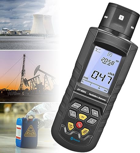 SPANN Dosimètre De Rayonnement électromagnétique avec écran LCD, Testeur D'ionisation Radioactive Détecteur De Rayonnement Ambiant α, β, γ, χ, Détecteur De Rayonnement Nucléaire