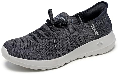 Skechers dam Go Walk Joy Abby handsfree slip-on sneaker, Svart, 38 EU