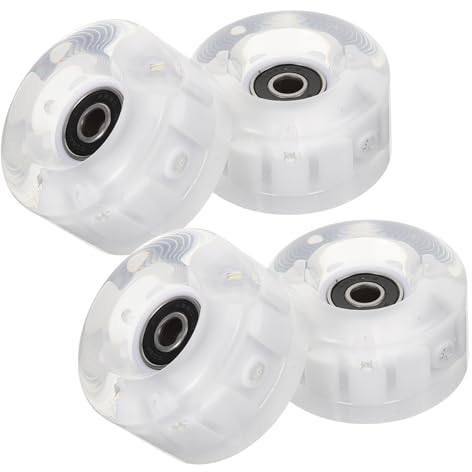 Happyyami Skateboard Leuchtrollen Für Rollschuhe Straßen-Skating-räder Mit Outdoor-pu-räder Für Rollschuh-zubehör Stabile Und Auffällige
