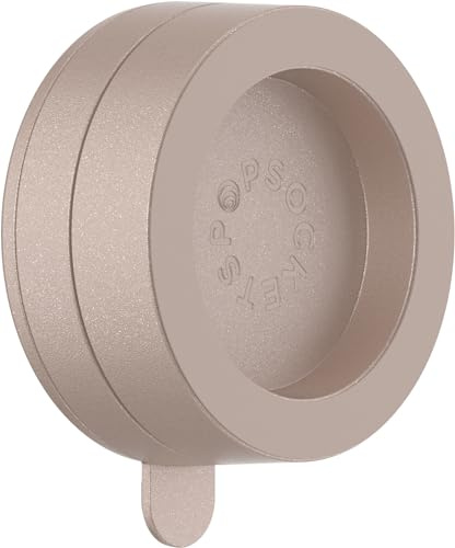 PopSockets Multi-Oberflächen-Saugtelefonhalterung, abnehmbare Oberflächenhalterung, Telefonständer kompatibel mit MagSafe® - Metallic Latte