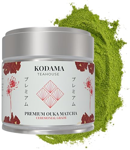 KODAMA TEAHOUSE Premium Ouka Blend | Ceremonial Grade Japanese Matcha Powder (30g) | Our Strongest and Richest Flavour | Picked at First Harvest | Imported from Kyoto, Japan