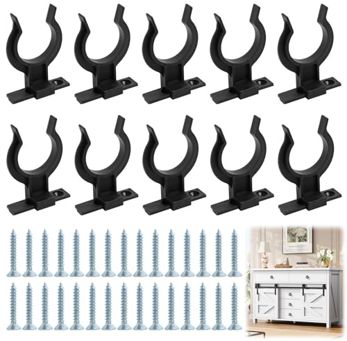 Annlpoy Lot de 10 supports de fixation pour meubles de cuisine d'armoire de cuisine avec 30 vis, supports de montage pour pieds d'armoires de cuisine réglables de 32 à 42 mm, durables et résistants