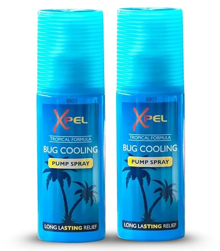 Bug Bite and Sting Relief Cooling Spray – Tropical Formula for Long-Lasting Relief – Soothes Itchiness, Hydrates Skin – 70ml – Pack of 2 | SterlingSquare
