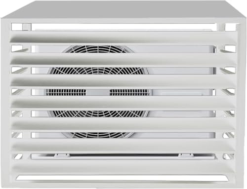 Cache Climatiseur Exterieur Aluminium,housse Climatiseur, Écran De Clôture For Climatiseur,cache Poubelle, Cache Pompe A Chaleur Pour Jardin, Patio, Pelouse Équipement De Piscine (100x50x70cm)