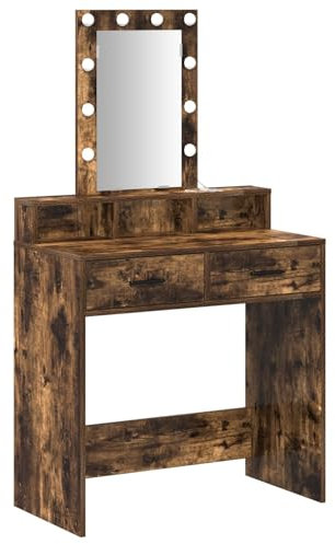 vidaXL Smyckebord Brun 79 x 41 x 140 cm Konstruerat trä