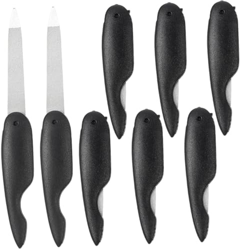 Ipetboom Nagelfeile Klein im 8 Stück mit Faltbarem Design aus Metall und Abs für Präzises Maniküre und Nagelpflegeerlebnis zum Schleifen und Formen