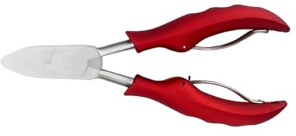 Cortaúñas Encarnadas de Acero Inoxidable y Goma, Rojo | Alicate Uñas para Uñas Encarnadas, Doble Resorte, Seguro para Retirar Tejido Muerto, Herramienta de Manicura y Pedicura