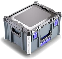 Werkzeugkoffer L-BOXX Contractor Midsize Tool Box - robust, stapelbar & IP65 wasserdicht – vielseitige Werkzeugbox kompatibel mit L-BOXX & ProClick – mit Einhängekiste für Kleinteile