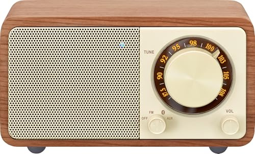 Sangean WR-7 Plus Cerezo Natural - Radio con Mueble De Madera FM - Bluetooth - Aux