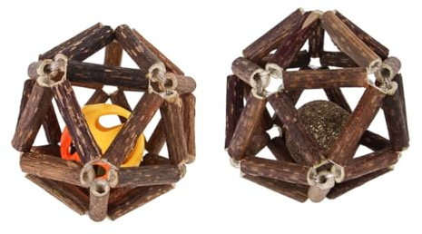 KOMBIUDA Katzenminze Spielzeug Ball Mit Glocke 2 Stück Silvervine Kauball Aus Natürlichem Material Weiches Zahnreinigungs Spielzeug Für Katzen Zuhause Und Interaktion