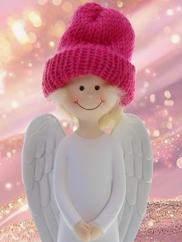 Pommerntraum ® | verrückter Engel Schutzengel Weihnachtsengel Guardian Angel Weihnachtsfigur Dekorationsfigur Schreibtischfigur NORMAL KANN JEDER (Sunny)