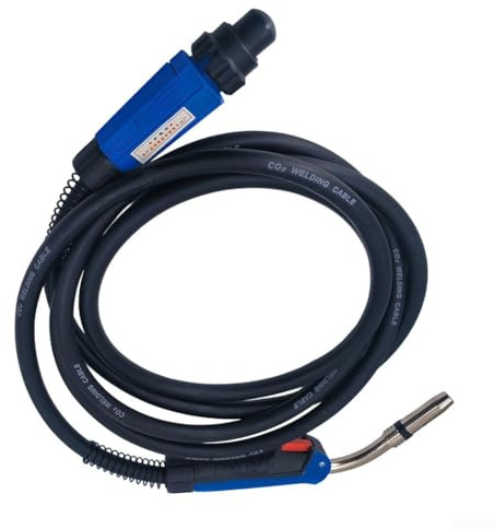 Oniissy Torcia MIG 24KD | Raffreddata ad aria 250 Amp W/Euro Connettore Rapido Cavo 15FT/5M | Saldatura in acciaio al carbonio | Per accessori saldatori MIG/MAG