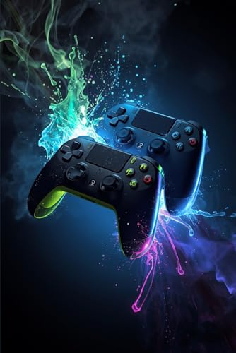 Gaming Controller Notebook: Neon Gamer Design | Lined Journal for Gamers, Teens & Video Game Lovers