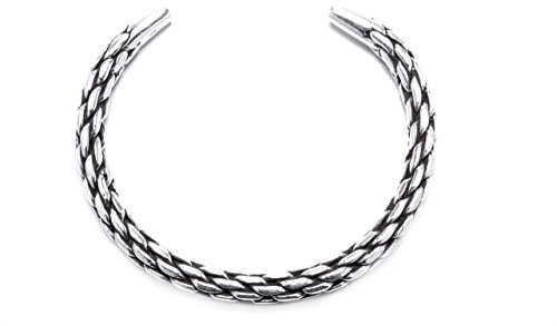 Windalf Großer Männer Armreif ASKAN Ø 6.6 cm Wikinger Armschmuck Massiv 925 Sterlingsilber