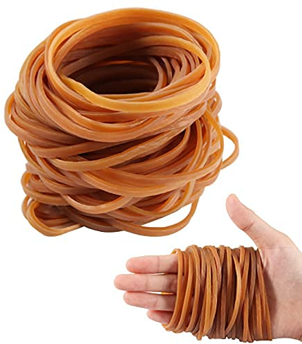 Thick Elastic Bands 150pcs Heavy Duty Trash Can Bands Stretchable Rubber Bands Elastic Trash Can Bands Office File Folder Strong Elastic Rubber Bands for School Home Office Supplies 3.7Inches