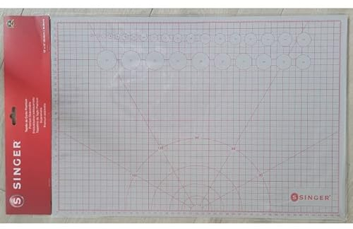 SingerCatania Schneidematte für Patchwork, doppelseitig, selbstheilend, für Patchwork, zur Verwendung mit Rotationsschneider, Premium-Singer-Qualität, A3, 31 x 46 cm