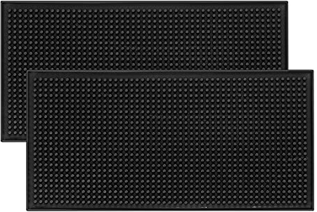 2 Piezas Espresso Prensador Mat de Café, Tamper de Café Cojín Antideslizante de Café, Alfombra de Servicio, Espresso Tamp Mat para Prensar Café