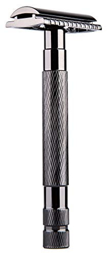 Ntcpefy Sicherheits Rasier Messer mit Doppelter Schneide für Herren Barber Rasier Messer Halter Rasier Messer für Herren Rasier Klingen für Herren