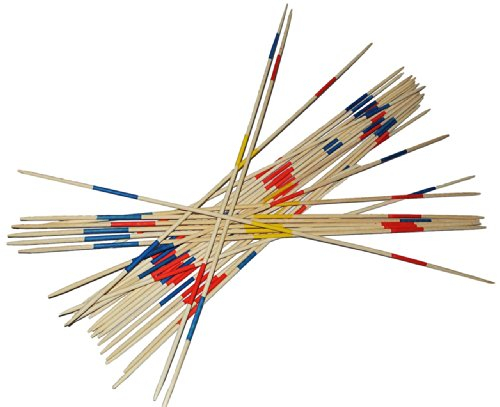 alles-meine.de GmbH XXL Mikado aus Holz - 91 cm lang - für Draußen und Drinnen - Gartenset Spiele groß Riesen Mikadospiel Gartenspiel Kindergeburtstag für den Garten