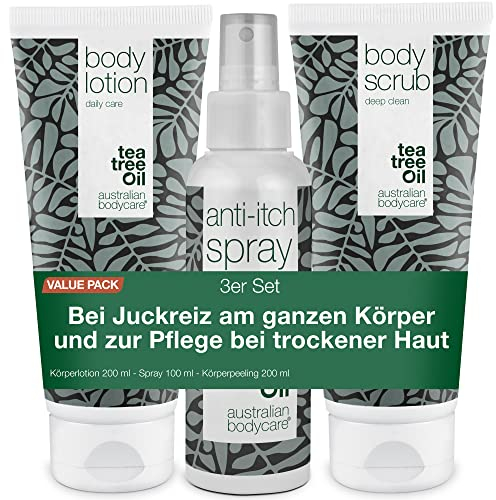 3-pack for itching all over the body | Soothing products for irritated skin | Care for dry skin, rashes and other irritations | 200 ml Soap, 200 ml Cream & 100 ml Spray