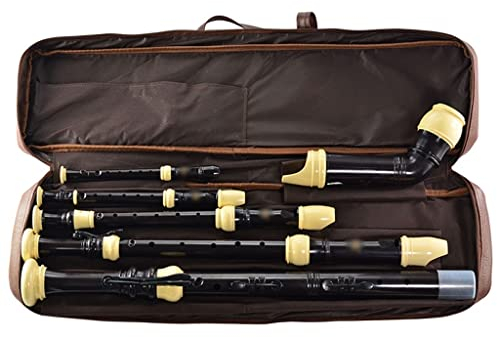 Blockflöte Blockflöte Im Barockstil Mit Aufbewahrungstasche, Professionelles Bandrecorder-Set, 8-Loch 3-teiliges Blasinstrument, Mit Reinigungsstab + Trageband
