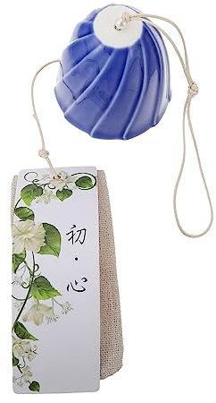 Veemoon Japanisches Windspiel Gebets-Windspiel Auto-Windspiel Fenster-Windspiel Windspiel-anhänger Aus Hochwertigen Materialien Handgefertigt Mit Kordel Zum Aufhängen Melodiöse Klänge Im w
