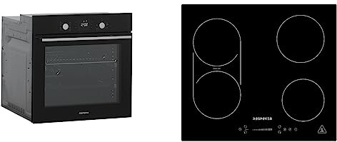 Forno da incasso in vetro autosufficiente LED Timer induzione Bridgezone Slider Controllo Respekta