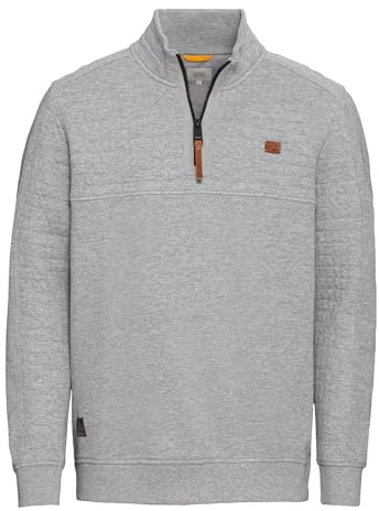 camel active Herren Sweatshirt mit Troyer-Kragen
