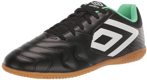 Umbro Herren Sala 5 Ic Indoor Fußballschuh, schwarz / weiß / grün, 45 EU
